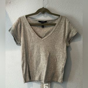 Forever 21 grey V-neck tee